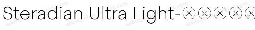 Steradian Ultra Light字体转换